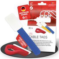 LTC Klettkabelbinderlabel Set wiederverwendbar, mix,30er