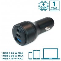 Mobilis Energia Charger 95W Car Charger 2 USB-C 1 USB-A SB