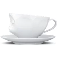 FIFTYEIGHT Kaffeetasse 200ml - Küssend weiß