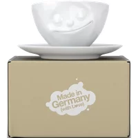 FIFTYEIGHT Kaffeetasse 200ml - Glücklich weiß