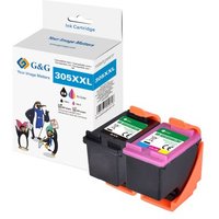 G&G XXL-Patronen 2er Set für HP 305XL/ 3YM62AE + 3YM63AE