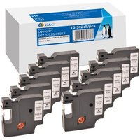 G&G Schriftband 10ner Set für DYMO D1/ S0720530/ 45013ß
