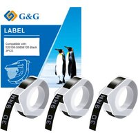 G&G | Ninestar 3 G&G Prägebaender 3D S0847730 20622 9 mm weiß auf schwarz 20622
