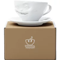 FIFTYEIGHT Kaffeetasse 200ml - Zwinkernd weiß