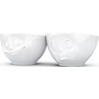 FIFTYEIGHT Schälchen-Set 200ml - Glücklich & Och bitte weiß