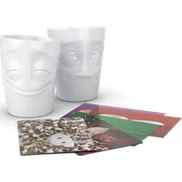 FIFTYEIGHT 350ml Becher - Vergnügt & Verdutzt weiß