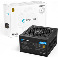 EFFITEK Netzteil 1200W Gold ATX 3.1, PCI 5.1 Modularer Kabel