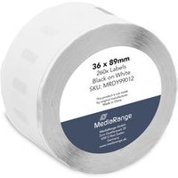 Media Range MediaRange Universal Papieretiketten 36x89mm 99012 260 Stk. schwarz auf weiß