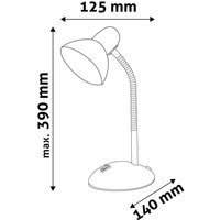 Avide Basic Tischleuchte Simple Gelb flexibler Schwanenhals
