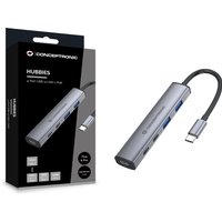 CONCEPTRONIC 4-1 Dock USB-C->2xUSB-C/2xUSB-A/100WPD gr