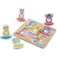 Melissa & Doug First Play Wooden Safari Chunky Puzzle
