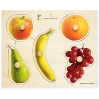 Doron Layeled Fruit Large Peg Puzzle
