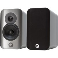 Q Acoustics Concept 300 Bookshelf Speakers (Pair), Silver / Ebony