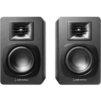 Audio Technica AT-SP3X Powered Bookshelf Speakers (Pair), Black