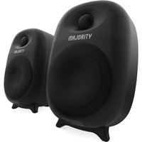 Majority D80 Bookshelf Speakers (Pair), Black