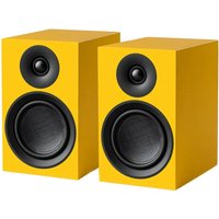 Pro-Ject Speaker Box 5 E Carbon Bookshelf Speaker (Pair), Satin Golden Yellow