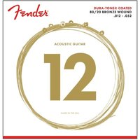 Fender 880 L 80/20 Dura-Tone Coated Akustikgitarrensaiten 12-52