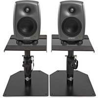 Genelec 8020D Studiomonitore grau (Paar) mit Tischständern