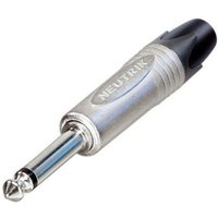 Neutrik NP2X 2-poliger 6.3mm Klinkenstecker Vernickeltes Gehäuse