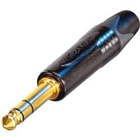 Neutrik NP3X-B 3-poliger 6.3mm Klinkenstecker Schwarzes Gehäuse