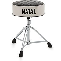 Natal Deluxe-Drummer-Sitz schwarze Platte mit weißen Seiten