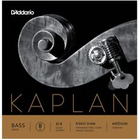 DAddario Kaplan Kontrabass Solo B String 3/4 Größe Medium