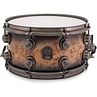 Natal Mappa Burl Maple 13 x 7 Snaredrum geräucherte Glanz