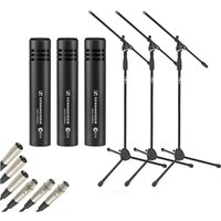 Sennheiser e614 Overhead-Mikrofon-Paket mit Ständern und Kabeln
