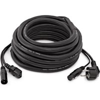 XLR- und EU-IEC-Hybridkabel von Gear4music 20 m