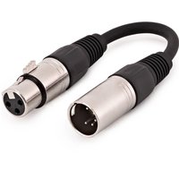 3-Pol- auf 5-Pol-DMX-Adapterkabel von Gear4music