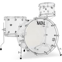 Natal Arcadia Acrylic 22" – 3-teiliger Kesselsatz Transparent