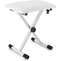 Höhenverstellbarer Keyboard-/Klavierhocker von Gear4music weiß