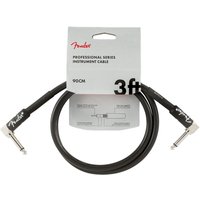 Fender Professional Instrumentenkabel 3 Fuß gewinkelt schwarz