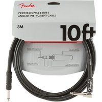 Fender Professional Instrumentenkabel 3m gerade/gewinkelt Schwarz