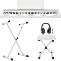 Korg B2 Digitalpiano weiß mit X-Keyboardständer und Zubehör