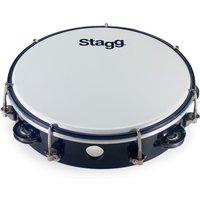 Stagg 8 Plastik Tamburin schwarz