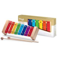 Stagg 8 Note Metallophon Regenbogen-Tasten