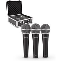 SubZero SZM-11 Dynamisches Gesangsmikrofon 3er-Pack mit Koffer