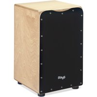 Stagg Medium Sized Black Cajon w/ Bag