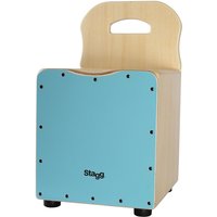 Stagg Kids Cajon mit Rückenlehne Blue
