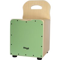 Stagg Kids Cajon mit Rückenlehne grün