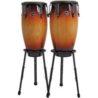 LP Aspire 11" & 12" Congas mit Korbständer Vintage Sunburst
