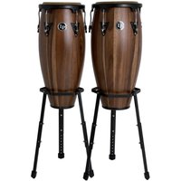 LP Aspire 11" & 12" Congas mit Korbständer Walnuss