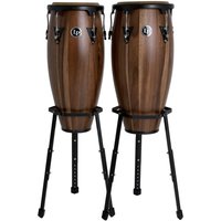 LP Aspire 10" & 11" Congas mit Korbständer Walnuss