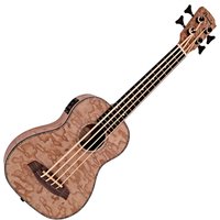 Hartwood Sonata Elektroakustische Bass-Ukulele Curly Willow
