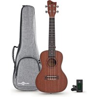 Sapeli-Elektro-Konzertukulele von Gear4music – Paket