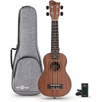 Koa-Sopran-Ukulele von Gear4music – Paket