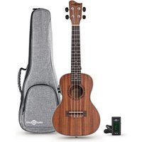 Koa-Konzert-Elektro-Ukulele von Gear4music – Paket