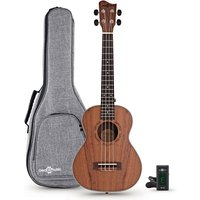 Koa Tenor-Elektro-Ukulele von Gear4music – Paket