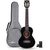 Archback-Tenor-Ukulele von Gear4music schwarz Paket